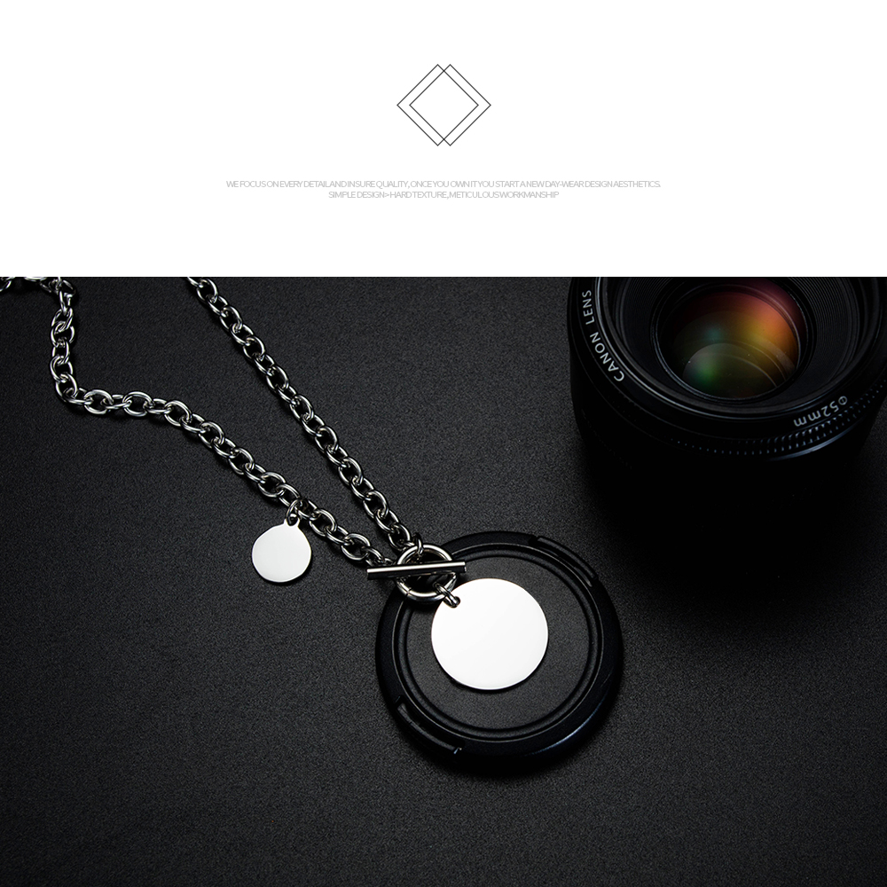 Stainless Steel Circle Necklace
