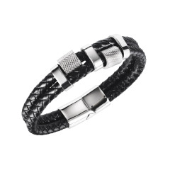 Blackjack Leather Bracelet