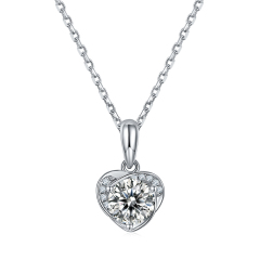 Name Plate Moissanite Necklace