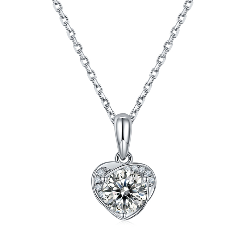 Name Plate Moissanite Necklace
