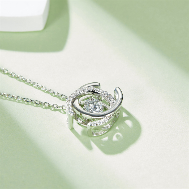Moissanite Necklace for Girlfriend