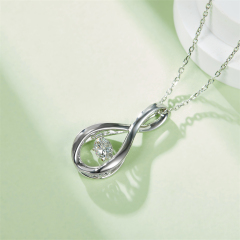 Unbiological Sister Moissanite Necklace