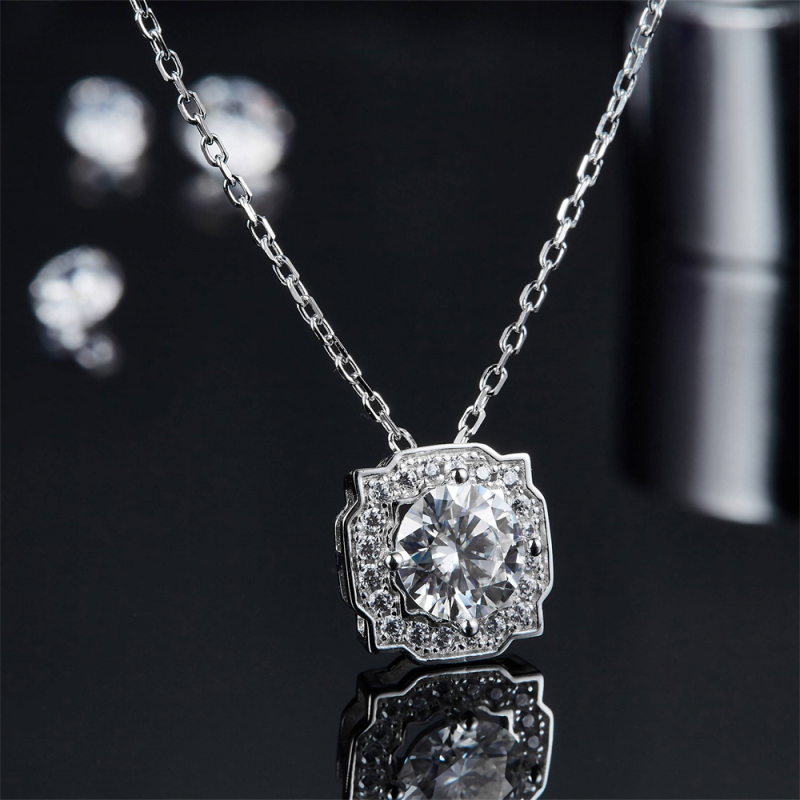 Long Moissanite Necklace