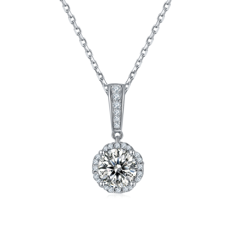 Personalised Jewellery Moissanite Necklace