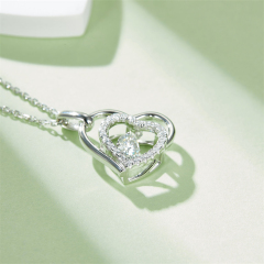 Heart of the Ocean Moissanite Necklace