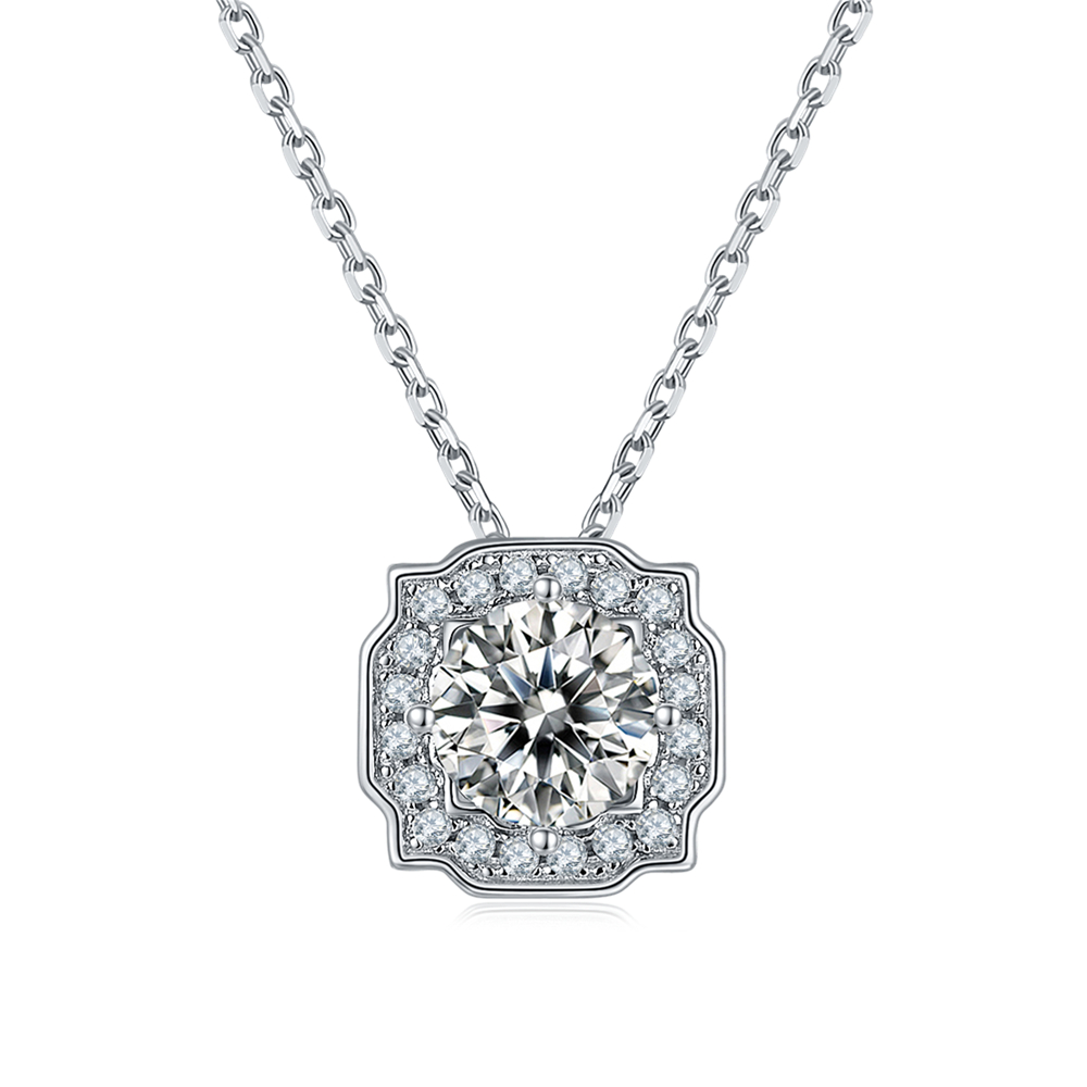 Long Moissanite Necklace