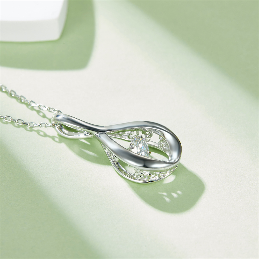 Unbiological Sister Moissanite Necklace