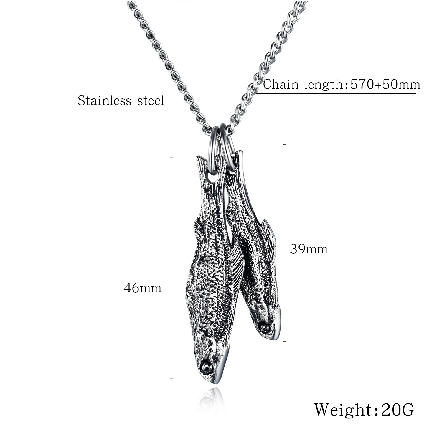Stainless Steel Engraved Necklace