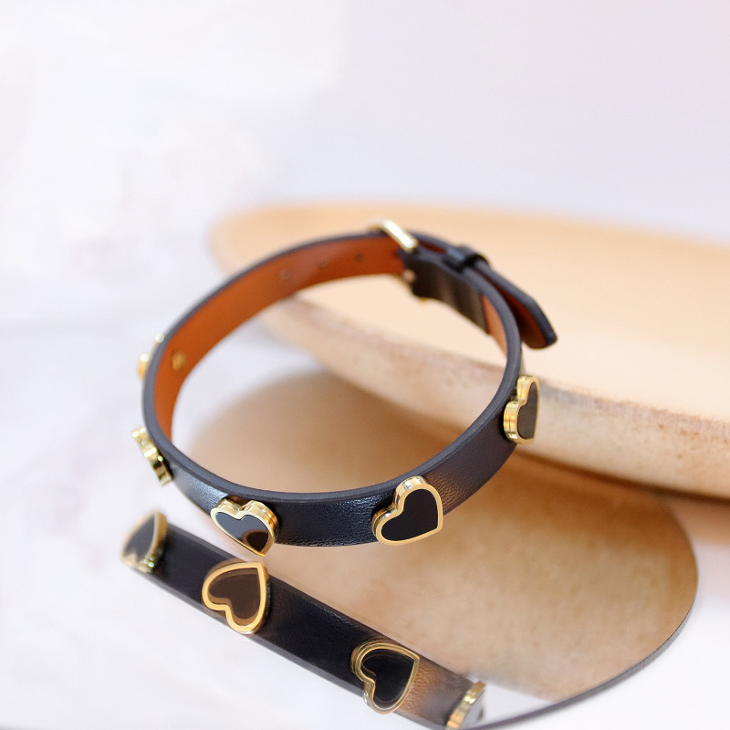 Heart Leather Bracelet