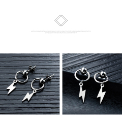 Lightning Silver Earrings