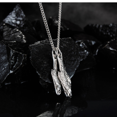 Stainless Steel Engraved Necklace
