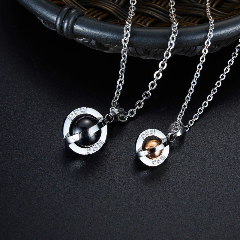 Stainless Steel Couple Necklace