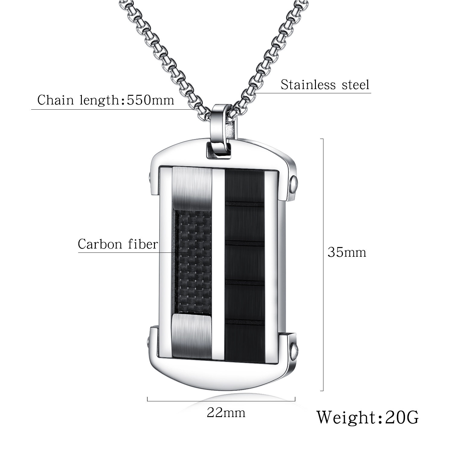 Mens Stainless Steel Necklace