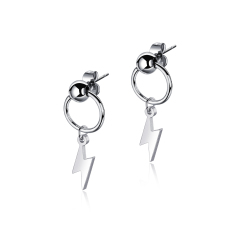 Lightning Silver Earrings