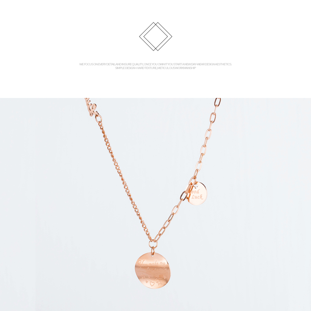 Rose Gold Stainless Steel Necklace