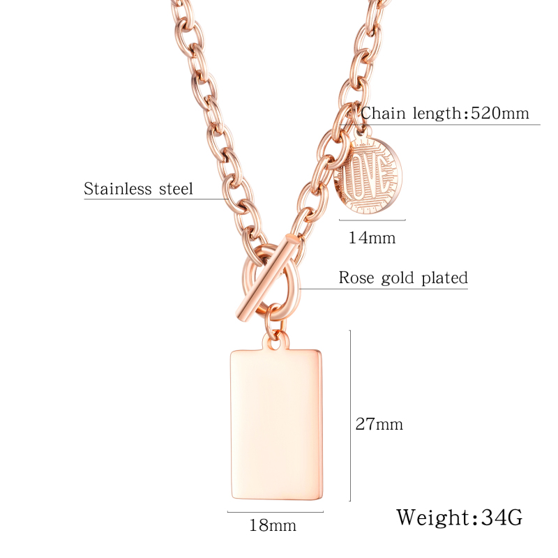 Stainless Steel Rose Gold Chain