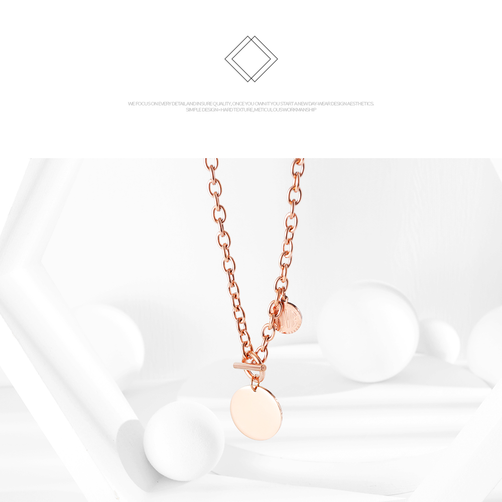 Rose Gold Stainless Steel Necklace