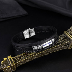 Paparazzi Black Leather Bracelet