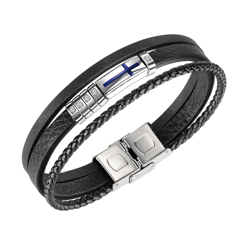 Paparazzi Black Leather Bracelet