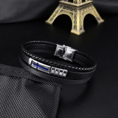Paparazzi Black Leather Bracelet