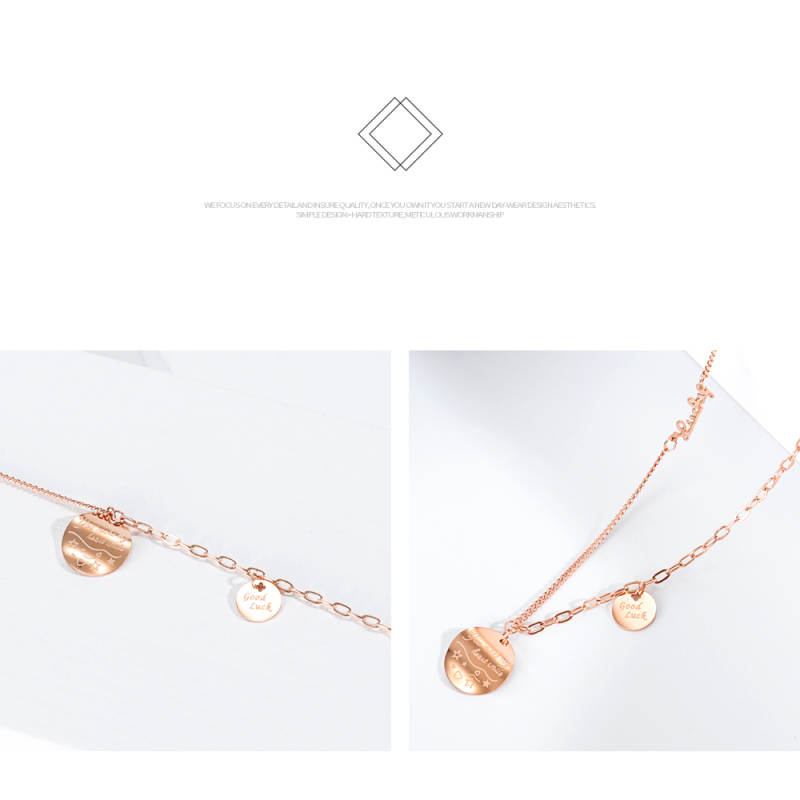 Rose Gold Stainless Steel Necklace