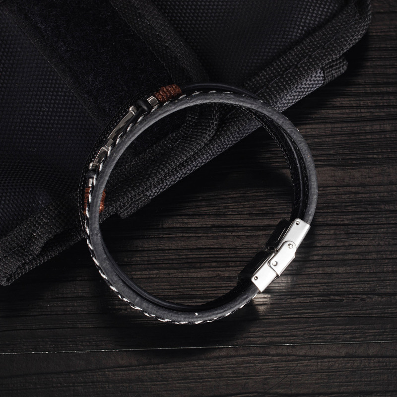 Equilibrium Leather Bracelet