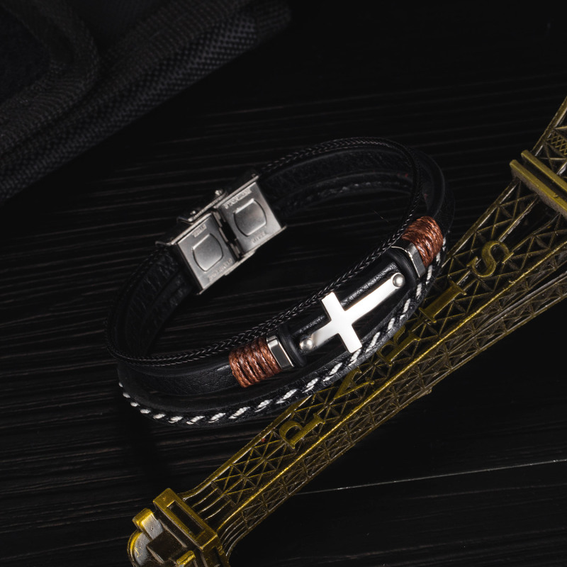 Equilibrium Leather Bracelet