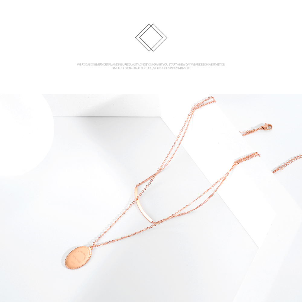 Rose Gold Stainless Steel Necklace