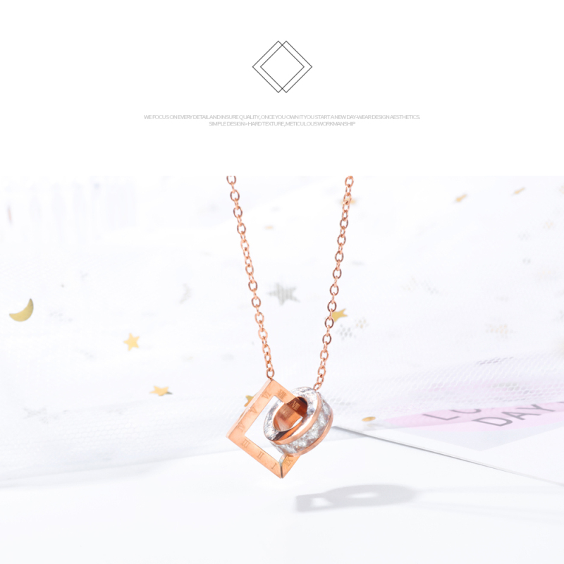 Rose Gold Stainless Steel Necklace