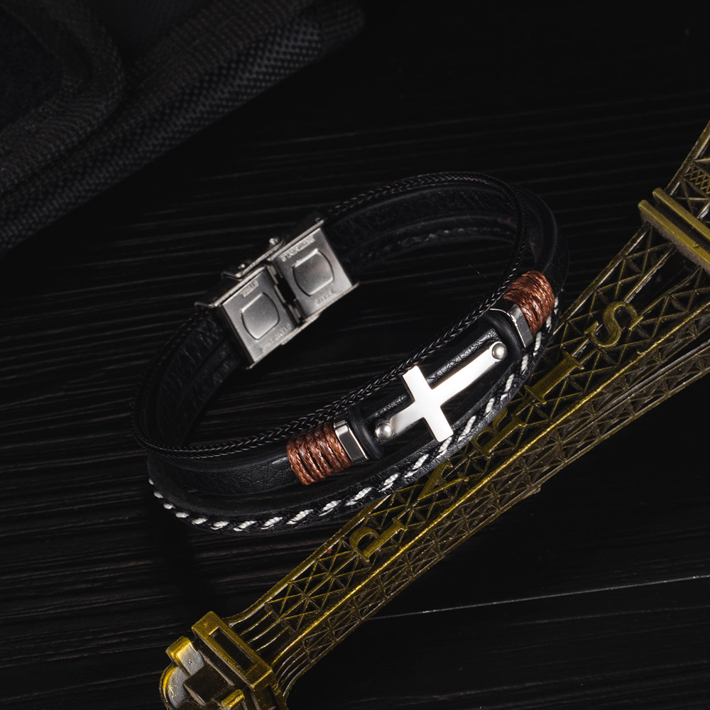 Equilibrium Leather Bracelet