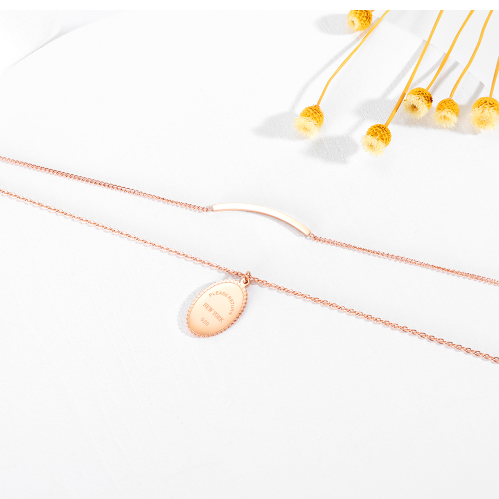 Rose Gold Stainless Steel Necklace