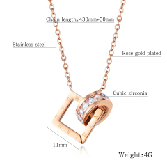 Rose Gold Stainless Steel Necklace