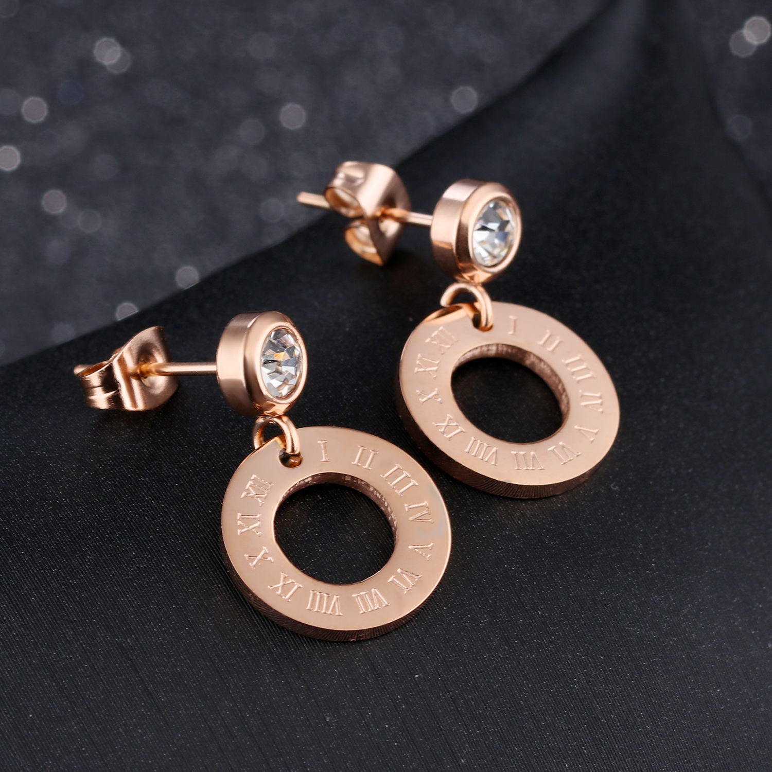 Ring Earrings Fancy CZ Earrings