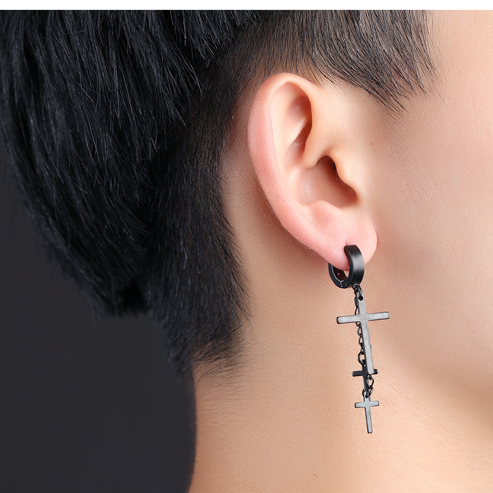 Chain Cross Fashion Earring