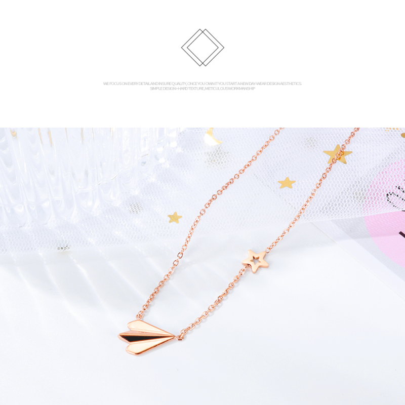 Rose Gold Costume Necklace