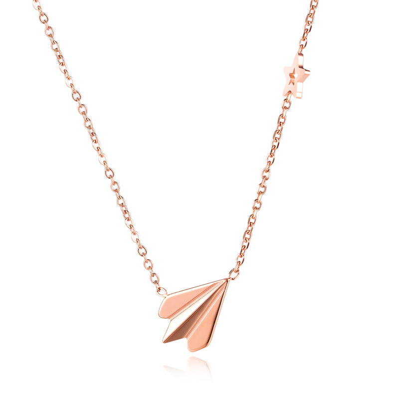 Rose Gold Costume Necklace