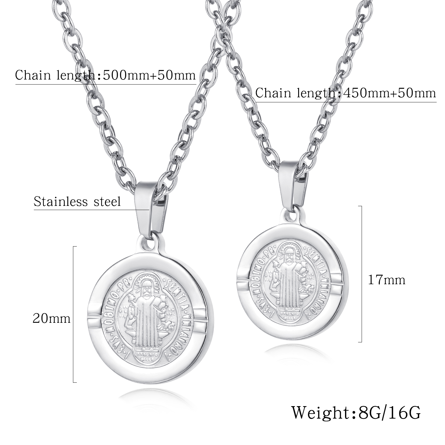 Stainless Steel Circle Necklace