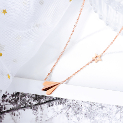 Rose Gold Costume Necklace