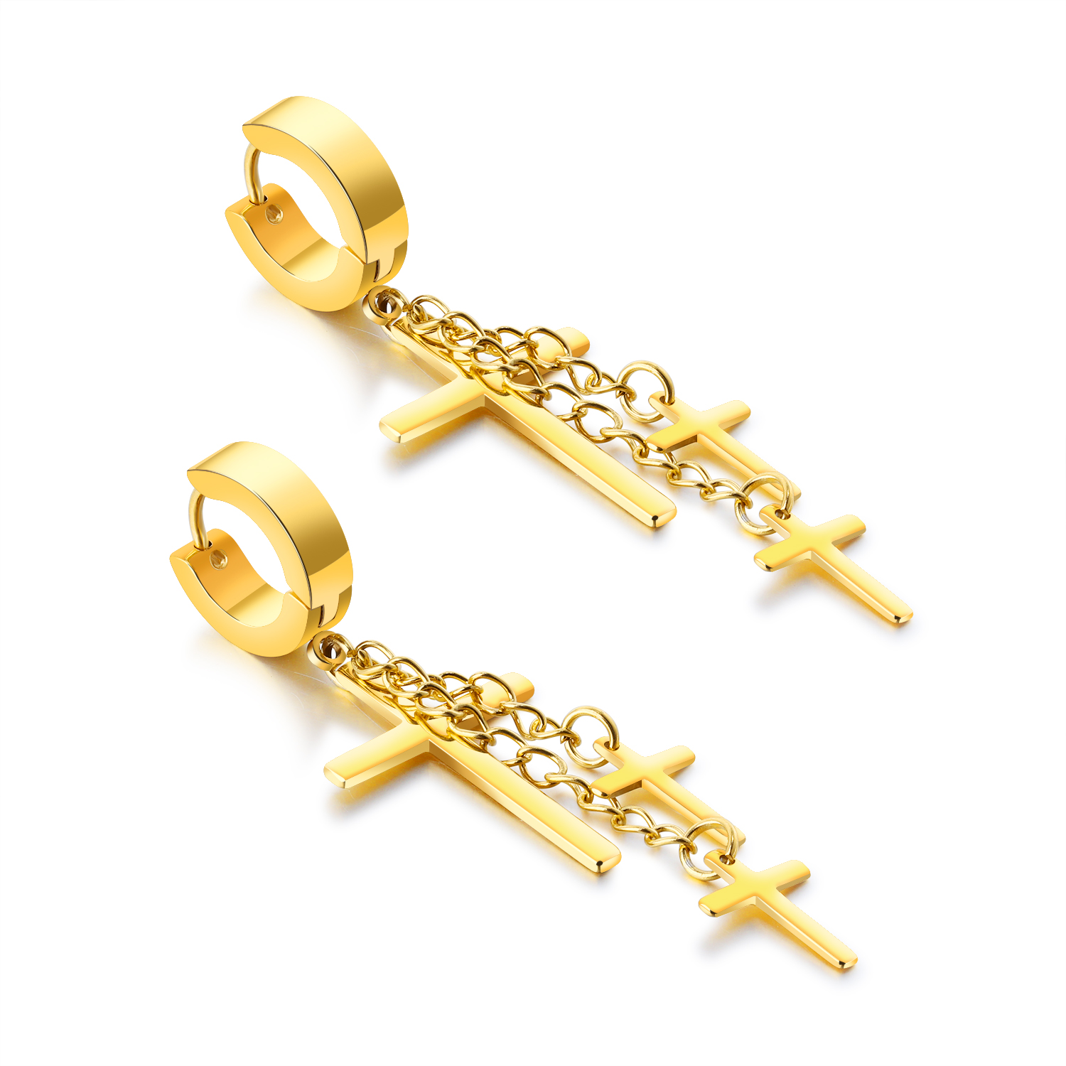 Chain Cross Fashion Earring