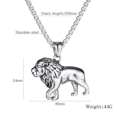 Stainless Steel Lion Pendant