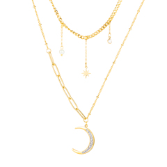 Stainless Steel Moon Necklace