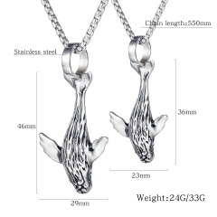 Stainless Steel Shark Necklace