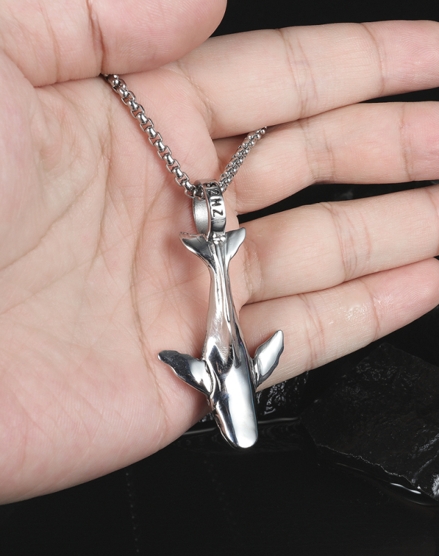 Stainless Steel Shark Necklace