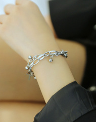 Steel Cross Bracelet