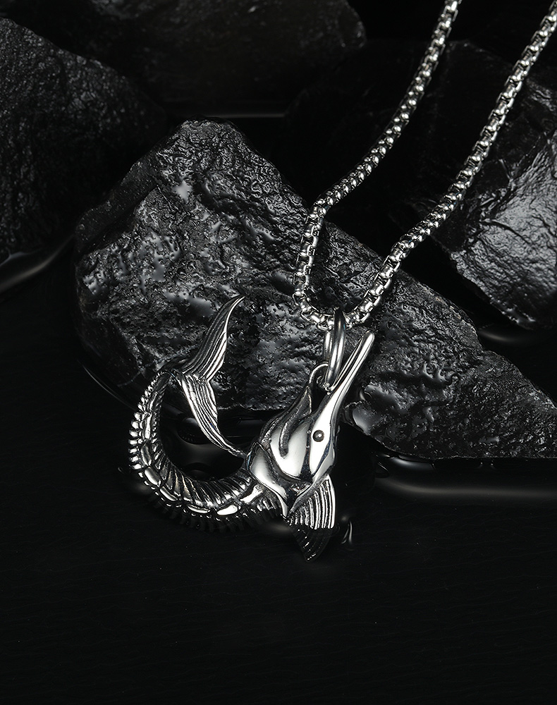 Stainless Steel Fish Hook Pendant