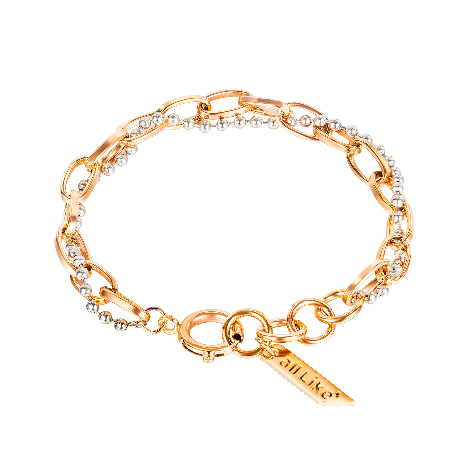 Gold Tone Stainless Steel Bracelet