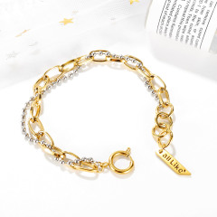 Gold Tone Stainless Steel Bracelet