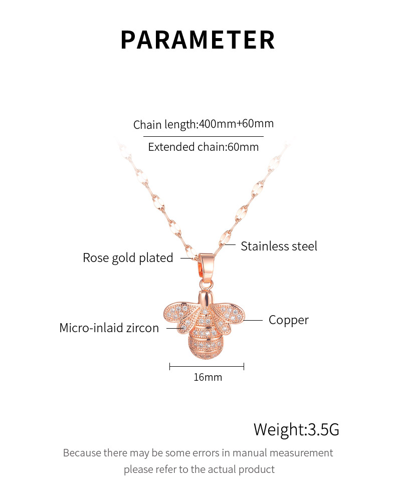 Rose Gold Stainless Steel Necklace