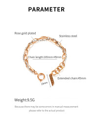 Gold Tone Stainless Steel Bracelet