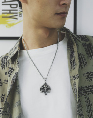 Stainless Steel Skull Necklace